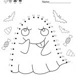 Free Printable Halloween Connect The Dots Worksheet For Kindergarten | Free Printable Halloween Worksheets