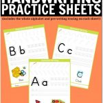 Free Printable Handwriting Worksheets Including Pre Writing Practice | Free Printable Worksheets Handwriting Practice