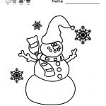 Free Printable Holiday Worksheets | Kindergarten Winter Coloring | Free Printable Winter Preschool Worksheets