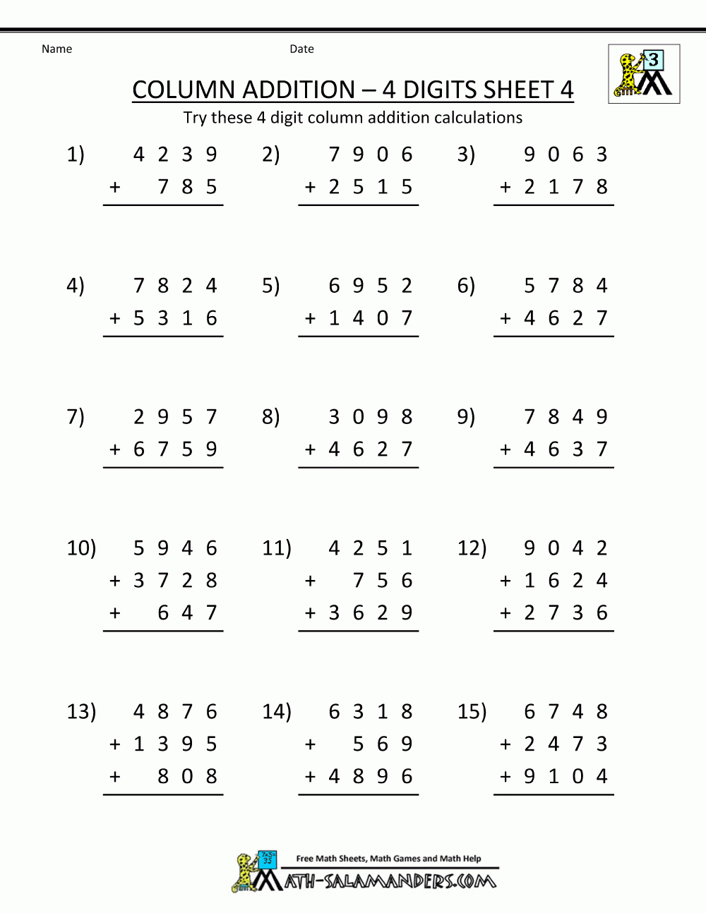 Free Printable Homeschooling Worksheets | Homeschool Math Worksheet | Free Printable Math Worksheets For Grade 4