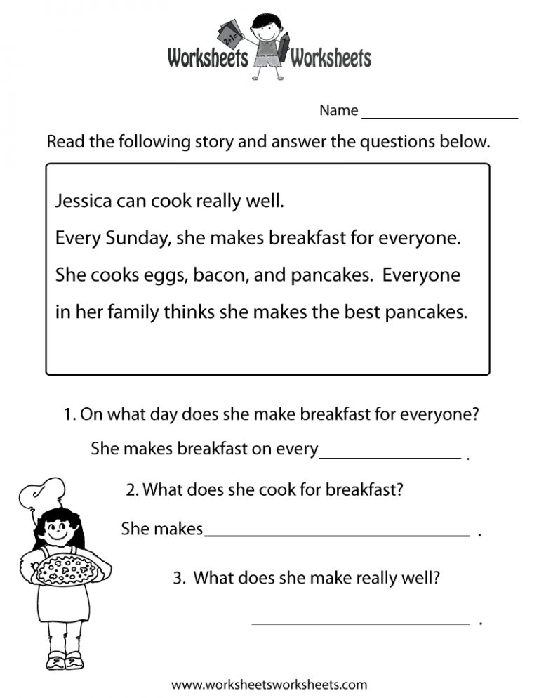 Printable Literacy Worksheets For Adults
