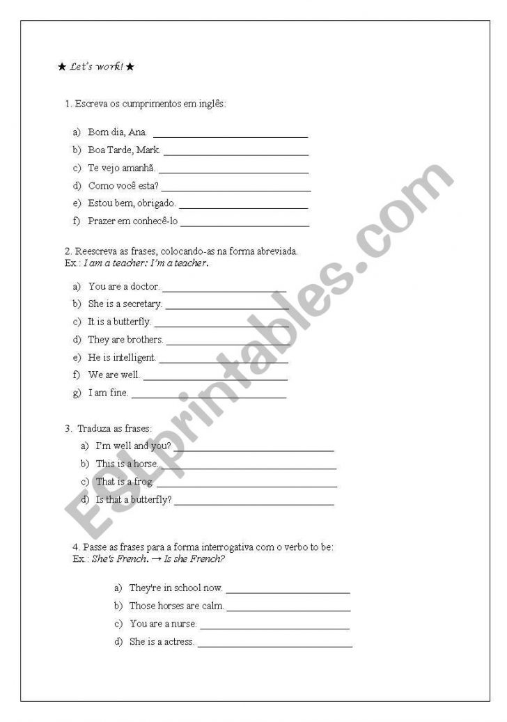 Free Printable Portuguese Worksheets Free Printables Free Printable