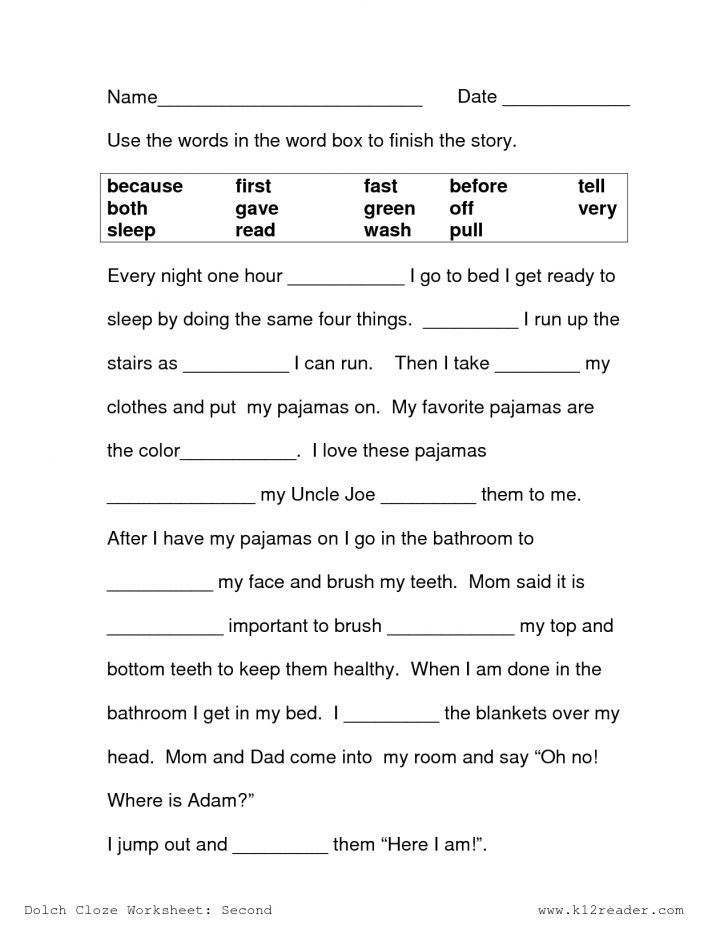 Free Printable Reading Comprehension Worksheets 3Rd Grade To Print ...