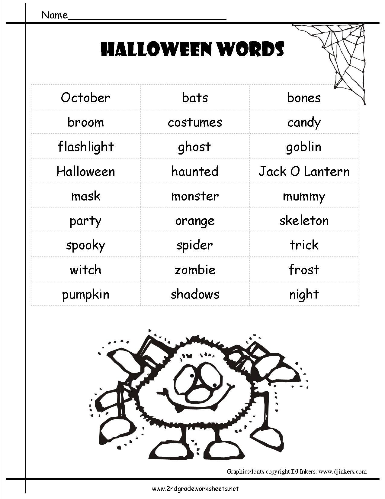 Free Printable Reading Comprehension Worksheets For 2Nd Grade | Free Printable Halloween Worksheets