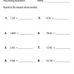 Free Printable Rounding Numbers Worksheet For Sixth Grade | Free Printable Math Worksheets For 6Th Grade