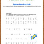 Free Printable Secret Code Word Puzzle For Kids. This Puzzle Has A | Printable Secret Code Worksheets