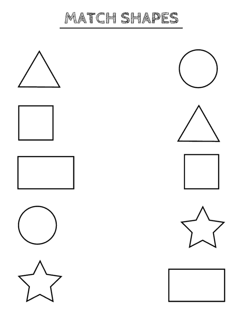 Free Printable Shapes Worksheets For Toddlers And Preschoolers | Free Printable Shapes Worksheets