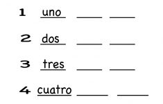 Free Printable Spanish Worksheet For Kindergarten | Kindergarten Homework Printable Worksheets