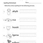 Free Printable Spelling Test Worksheet | Test Worksheets Printable