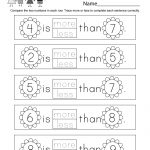 Free Printable Spring Math Worksheet For Kindergarten   Free | Printable Math Worksheets For Toddlers