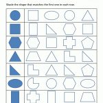Free Shape Worksheets Kindergarten | Free Printable Shapes Worksheets For Kindergarten