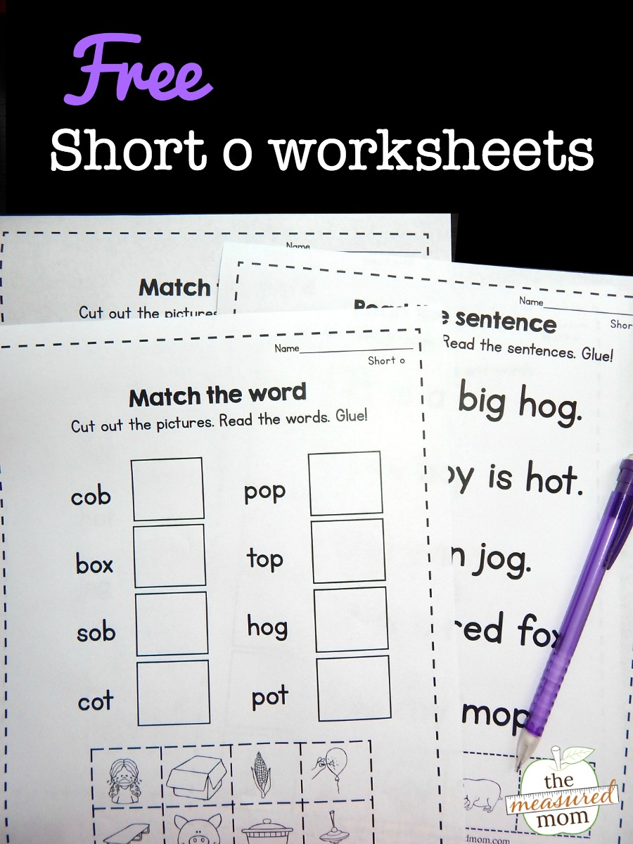Free Short O Worksheets - The Measured Mom | Short O Worksheets Printable