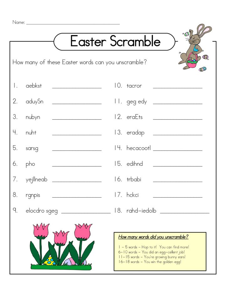 Free Word Scrambles Worksheets | Activity Shelter | Free Printable Word ...