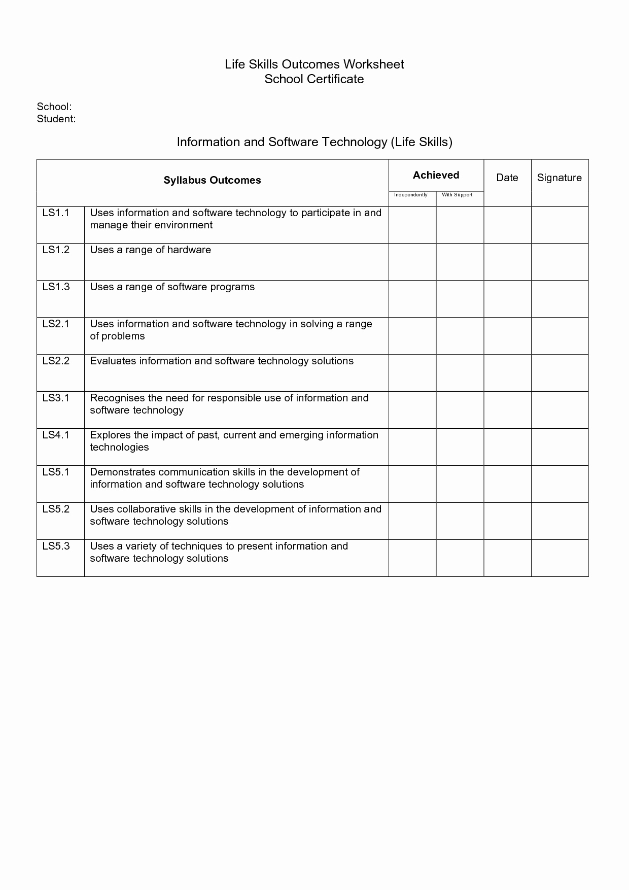 Freelifefootbal – Cgcprojects | Free Printable Life Skills Worksheets For Adults