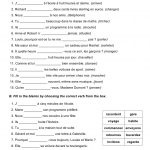 French Grammar Practice Exercises | French Immersion | French | Grade 1 French Immersion Printable Worksheets