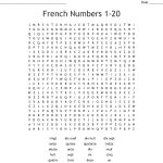 French Numbers 1 20 Word Search   Wordmint | French Numbers 1 20 Printable Worksheets