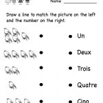 French Numbers Match Printable | French Printables And Things | Printable French Worksheets For High School
