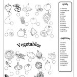 Fruits And Vegetables Worksheet   Free Esl Printable Worksheets Made | Vegetables Worksheets Printables