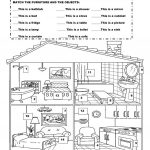 Furniture In The House Worksheet   Free Esl Printable Worksheets | Home Worksheets Printables