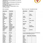 Gender Of Nouns Worksheet   Free Esl Printable Worksheets Made | Free Printable Worksheets On Genders