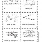 Get Ready For Winter With This Free Minibook Reproducible. | Fall | Free Printable Hibernation Worksheets