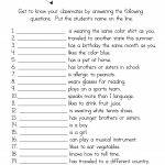 Getting To Know You Worksheet | A To Z Teacher Stuff Printable Pages | Printable Getting To Know You Worksheets