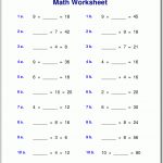 Grade 4 Multiplication Worksheets | Basic Multiplication Printable Worksheets