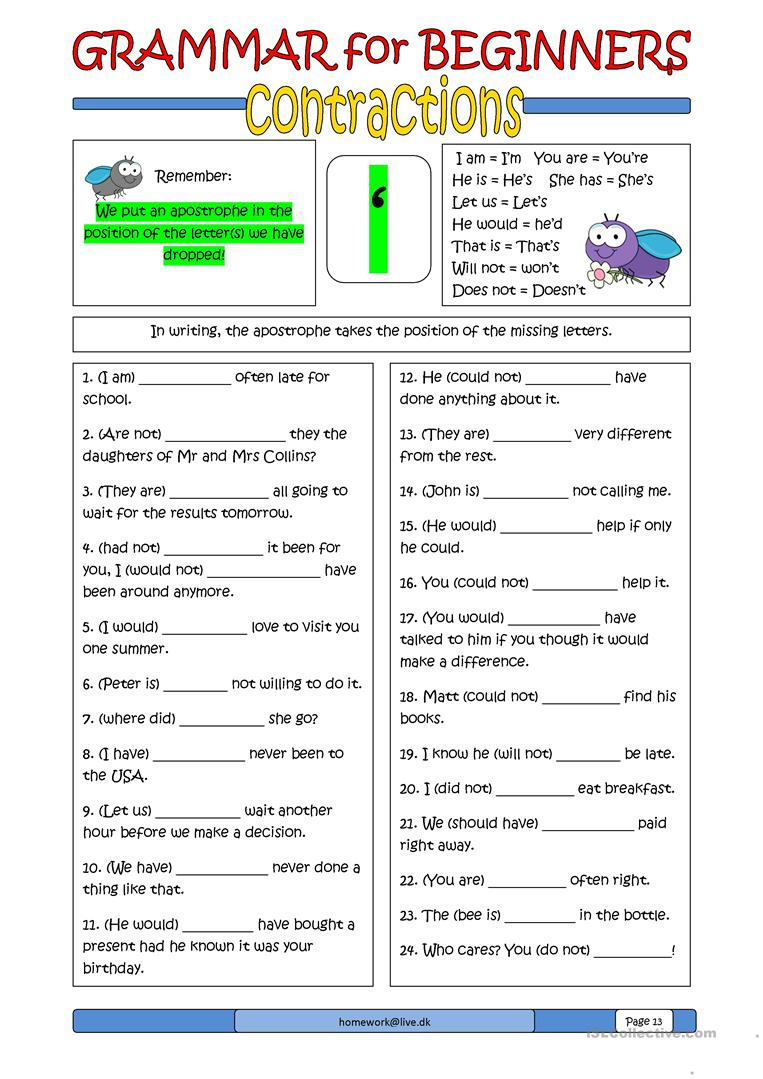 Grammar Worksheets High School Printables Printable