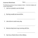 Grammar Practice Worksheet Printable | Grammar Worksheets | Grammar | Printable Grammar Worksheets