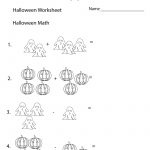 Halloween Math Worksheet   Free Printable Educational Worksheet | Printable Halloween Math Worksheets