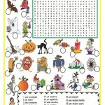 Halloween Mots Cachés | Fle | Halloween Worksheets, French | Free Printable French Halloween Worksheets