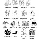 Halloween Vocabulary Printables | Halloween Arts   Free Printable | Free Printable French Halloween Worksheets