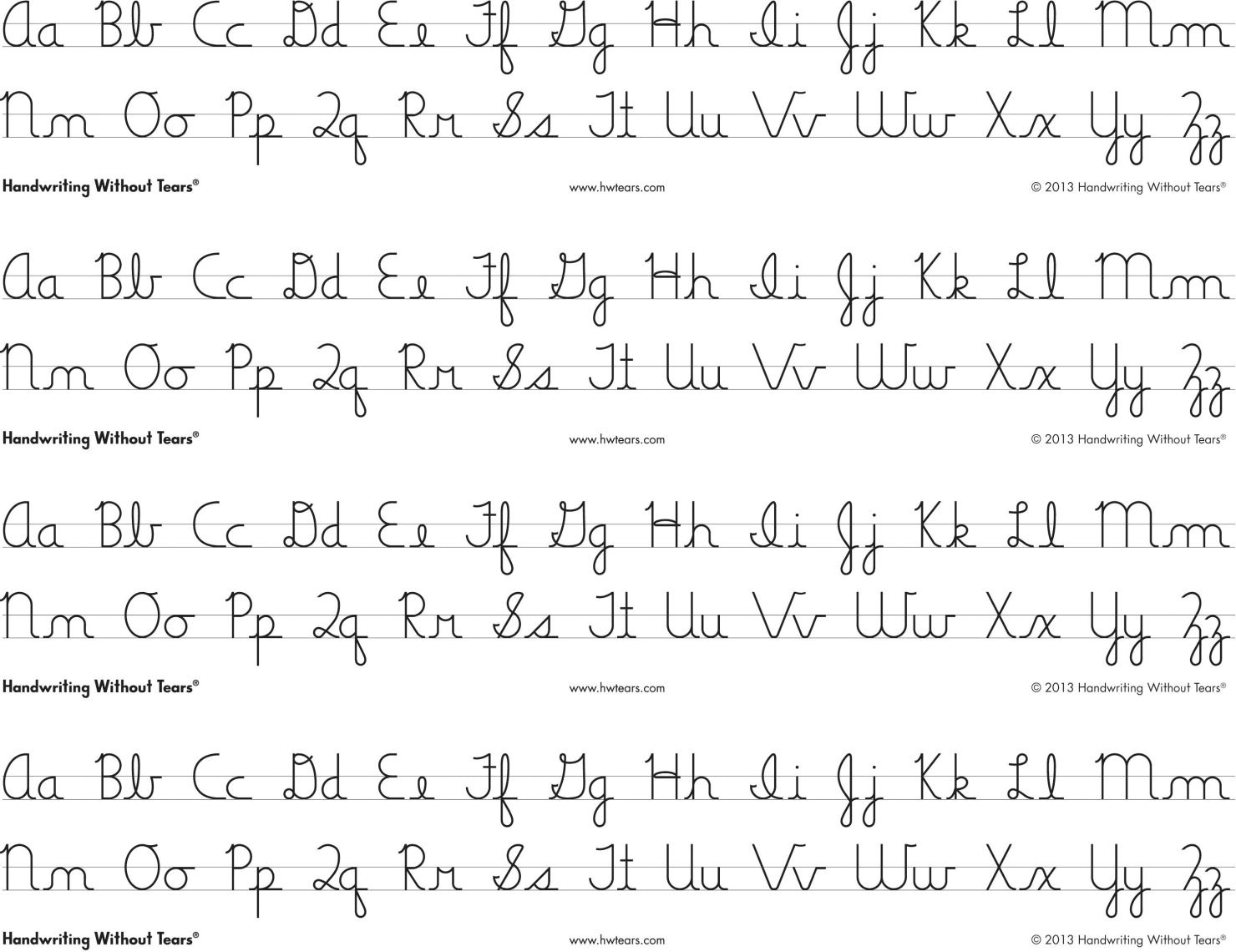 Handwriting Without Tears Free Printables Printable World Holiday