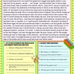 Happy Easter Reading Comprehension Worksheet   Free Esl Printable | Free Printable Easter Reading Comprehension Worksheets