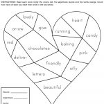 Heartbreak Words Free Printable Worksheet | Education   February | Free Printable Valentine Math Worksheets