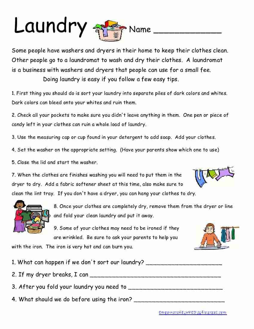 Here Is Another Life Skills Worksheet. I Wish All My Students Did | Free Printable Independent Life Skills Worksheets