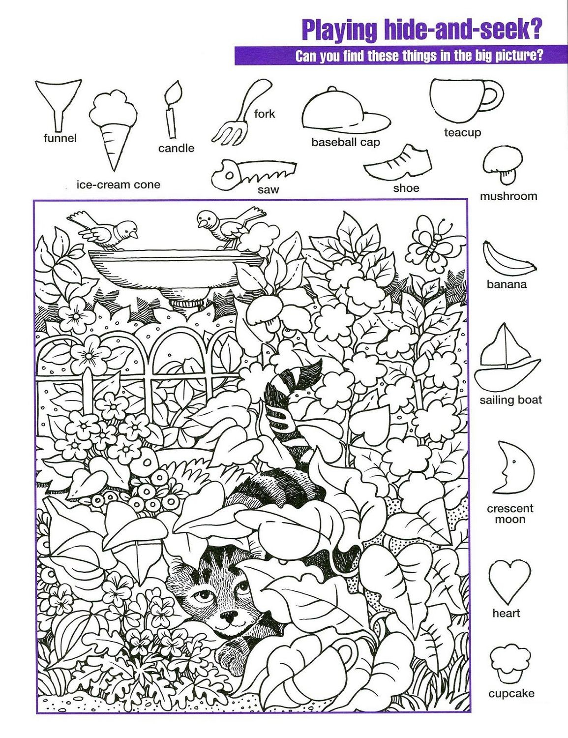 free printable hidden picture puzzles for kids