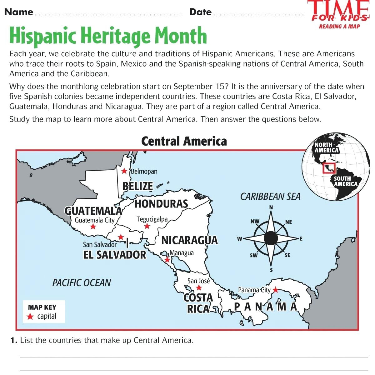 Hispanic Heritage Worksheets
