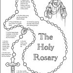 How To Pray The Rosary Coloring Page For Kids   Thecatholickid | Free Printable Rosary Worksheets