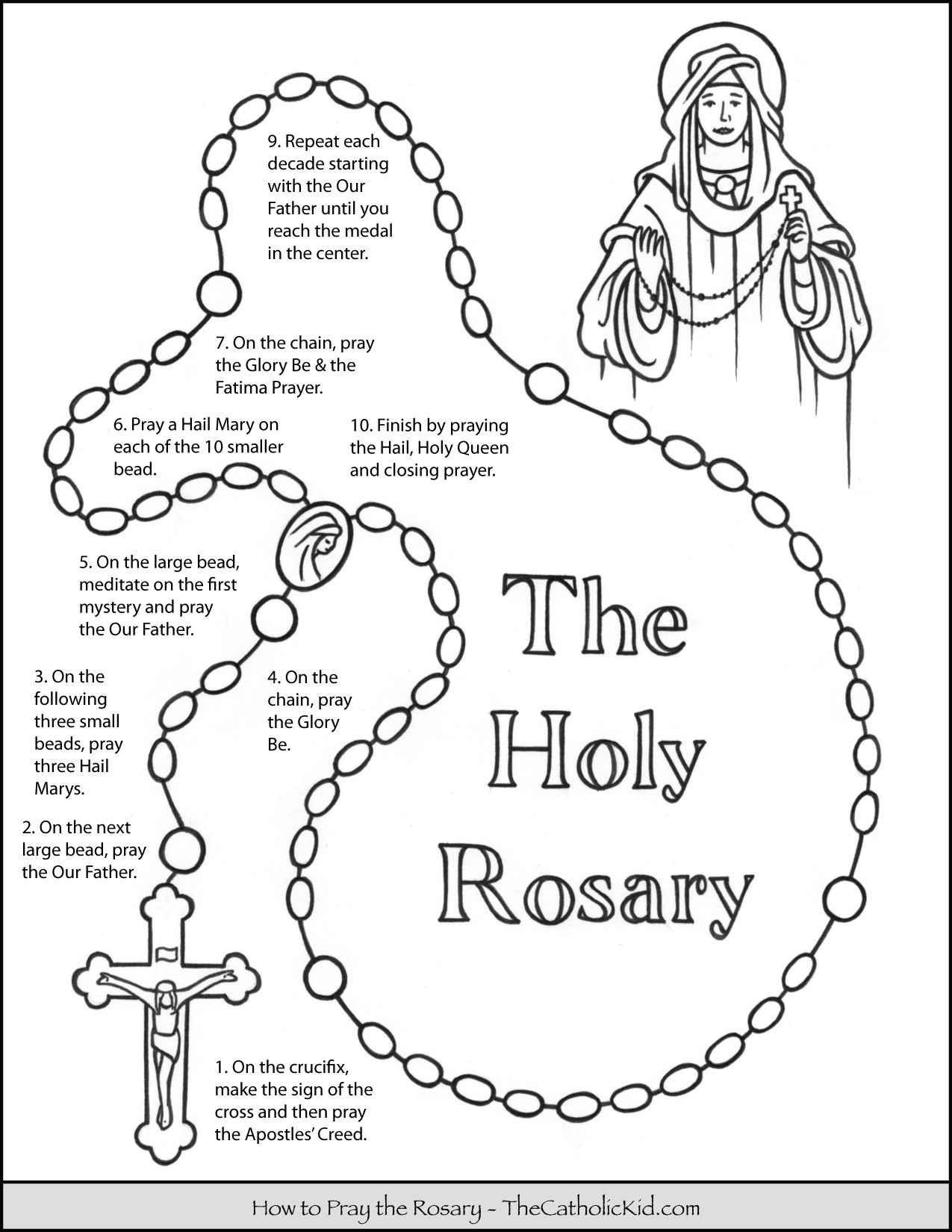 Printable Mysteries Of The Rosary Printable Blank World
