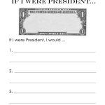 If I Were President (Writing Activity) | Squarehead Teachers | If I Were President Printable Worksheet