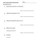 Image Result For Free Printable 6Th Grade Math Worksheets | Math | 6Th Grade Writing Worksheets Printable Free