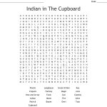 Indian In The Cupboard Word Search   Wordmint | Indian In The Cupboard Free Printable Worksheets