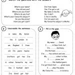 Introducing Yourself Interactive Worksheets | Introduce Yourself Printable Worksheets