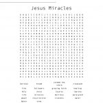 Jesus Miracles Word Search   Wordmint | Printable Worksheets Miracles Jesus