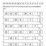 Kindergarten Counting Worksheet   Sequencing To 15 | Free Printable Number Worksheets For Kindergarten