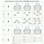 Kindergarten Math Worksheets Printable   One More | Printable Children&#039;s Math Worksheets