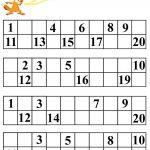 Kindergarten Missing Number Worksheet 1 20 | Missing Number | Counting Worksheets 1 20 Printable