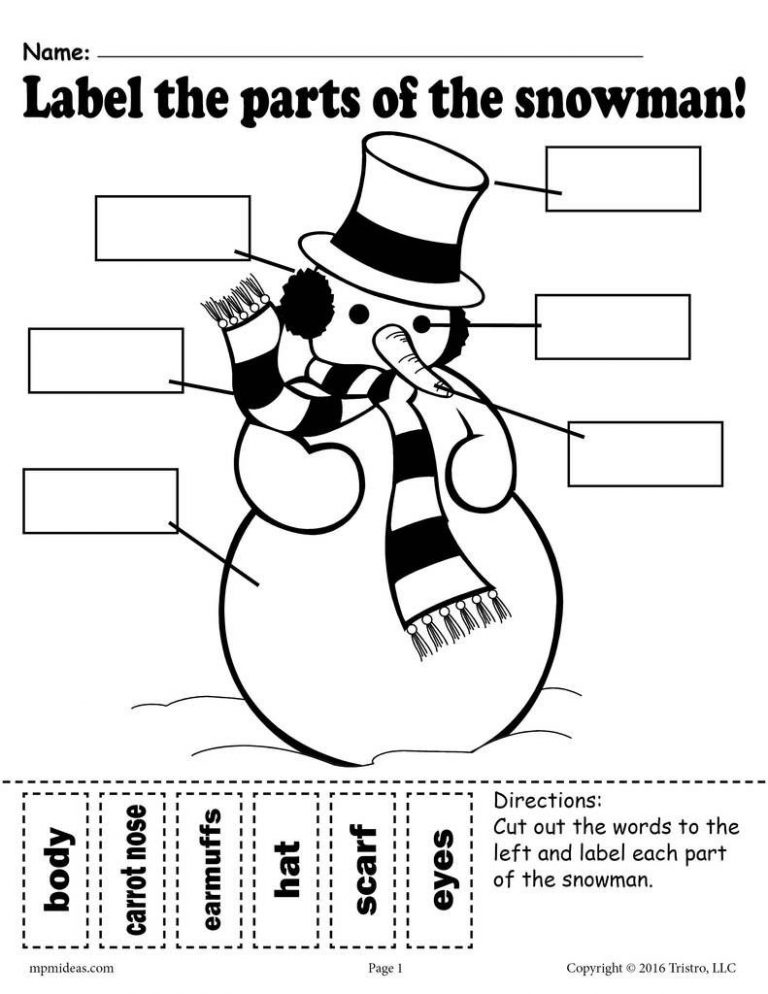label-the-snowman-worksheets-2-free-printable-versions-prek