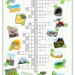Landscapes Crossword Puzzle Worksheet   Free Esl Printable | Free Printable Landform Worksheets